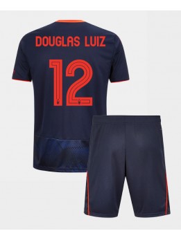 Otroški Nogometna dresi replika Nottingham Forest Douglas Luiz #12 Gostujoči 2025-26 Kratek rokav (+ hlače)